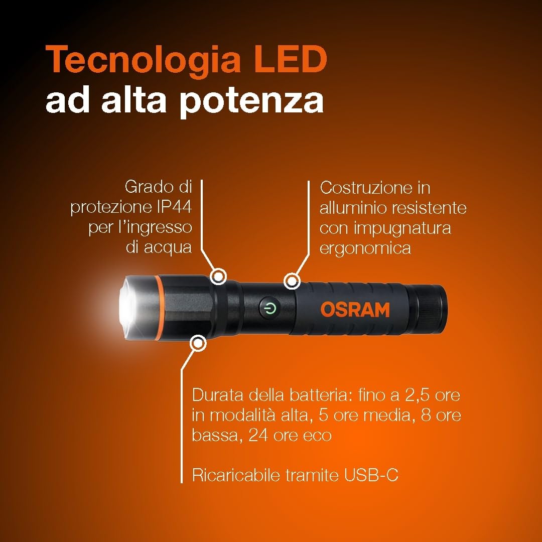 OSRAM LEDIL431 Lampade a mano LED 800 Lumen