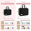 HOTOR Travel Toiletry Bag - Hanging Toiletry Bag for Women & Men, Makeup Bag/Big Comparment, Waterproof for Travel Accessories, Travel Essentials, Medium, Black #2