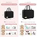 HOTOR Travel Toiletry Bag - Hanging Toiletry Bag for Women & Men, Makeup Bag/Big Comparment, Waterproof for Travel Accessories, Travel Essentials, Medium, Black