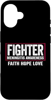 Meningitis Shirt Burgundy Meningitis Awareness Fighter Case for iPhone 16