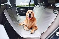 GOOPAWS Waterproof Scratchproof Dog Seat Cover Hammock - Pet Car Backseat Protector with Storage Pockets for SUV Truck