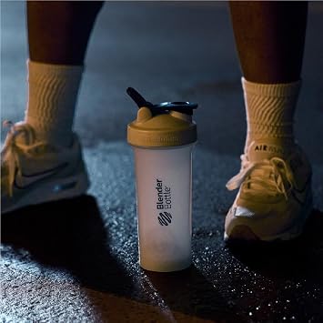 BlenderBottle Classic V2 Shaker Bottle Perfect for Protein Shakes and Pre Workout, 20-oz, Full-Color White