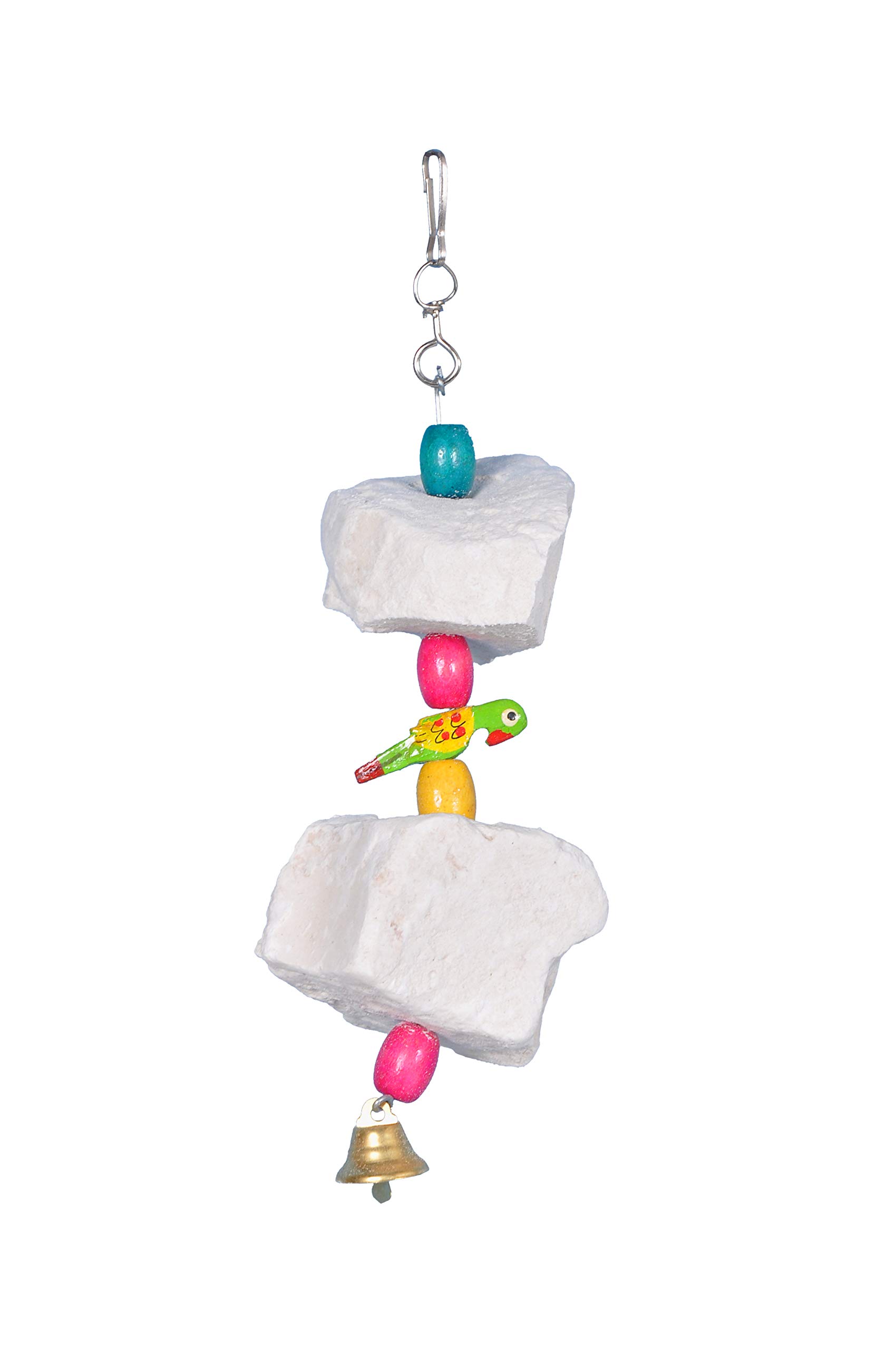 AVI CRAVE Natural Mineral Block Toy for Birds,Budgies,Cocktails,conurs and Other Birds (Medium)