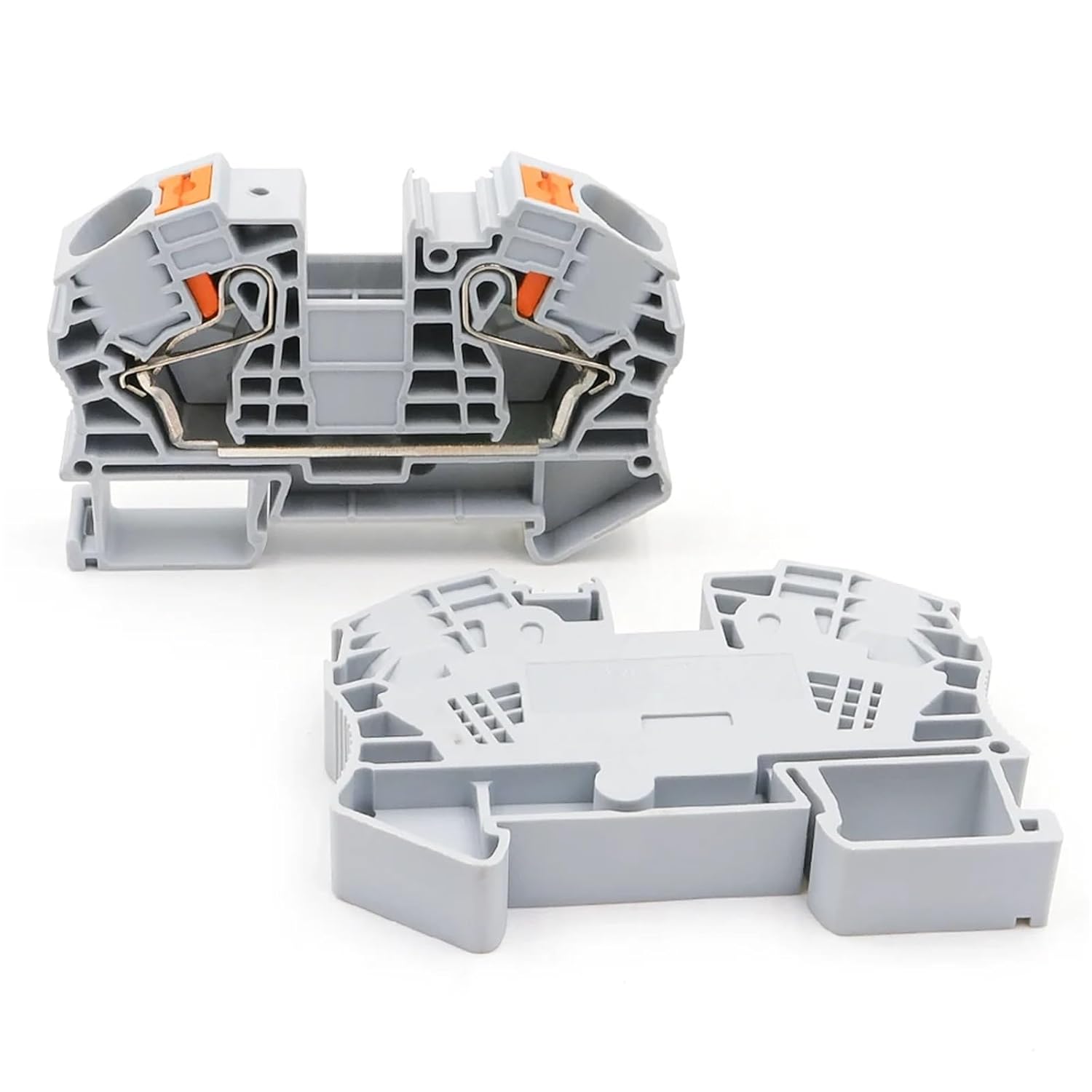 10Pcs PT 16 Spring Terminal Block 16mm² DIN Rail High Capacity Electrical Wiring Industrial Use