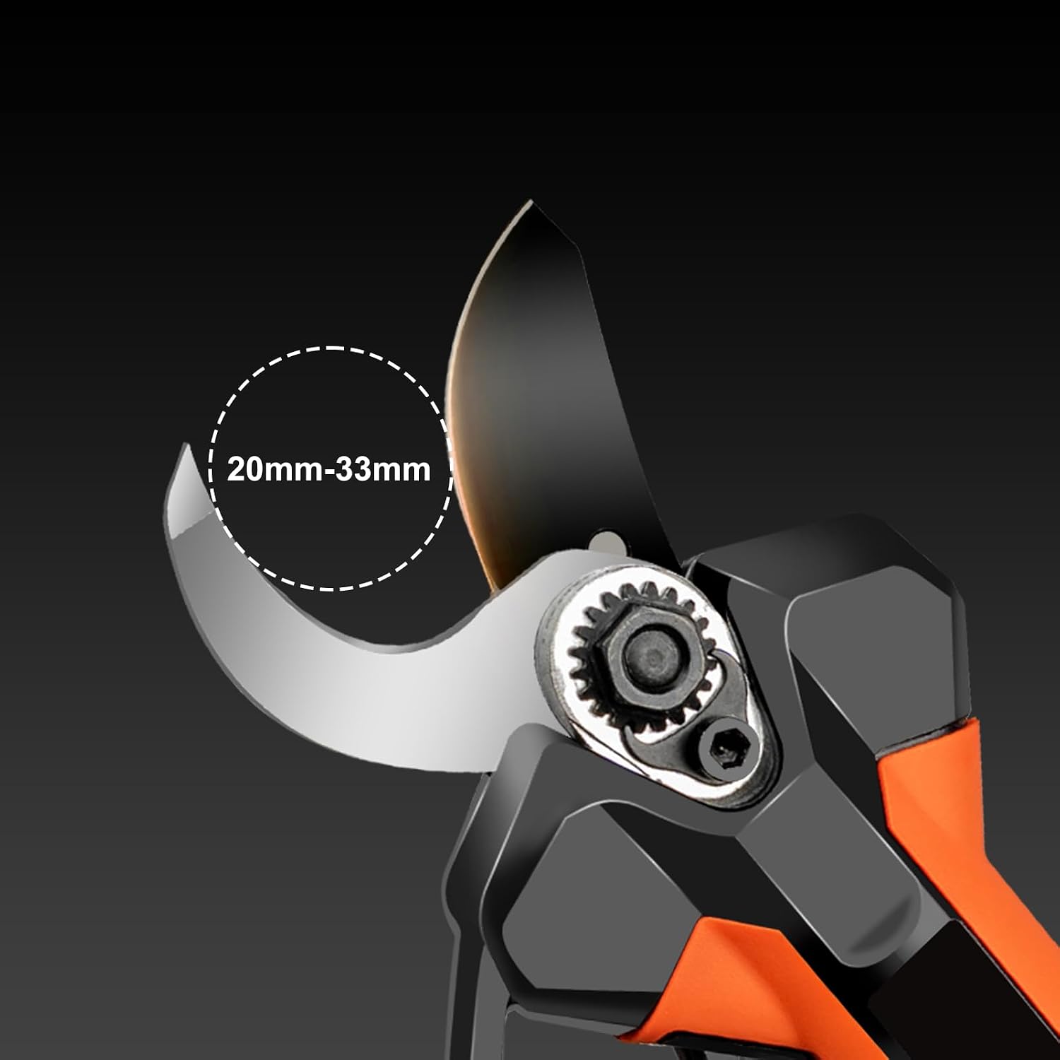Kebtek Replacement 33MM Blade for KT933 Electric Pruning Shears, SK5 High Carbon Steel Max Cutting Diameter 33 mm (KT933-Blade)