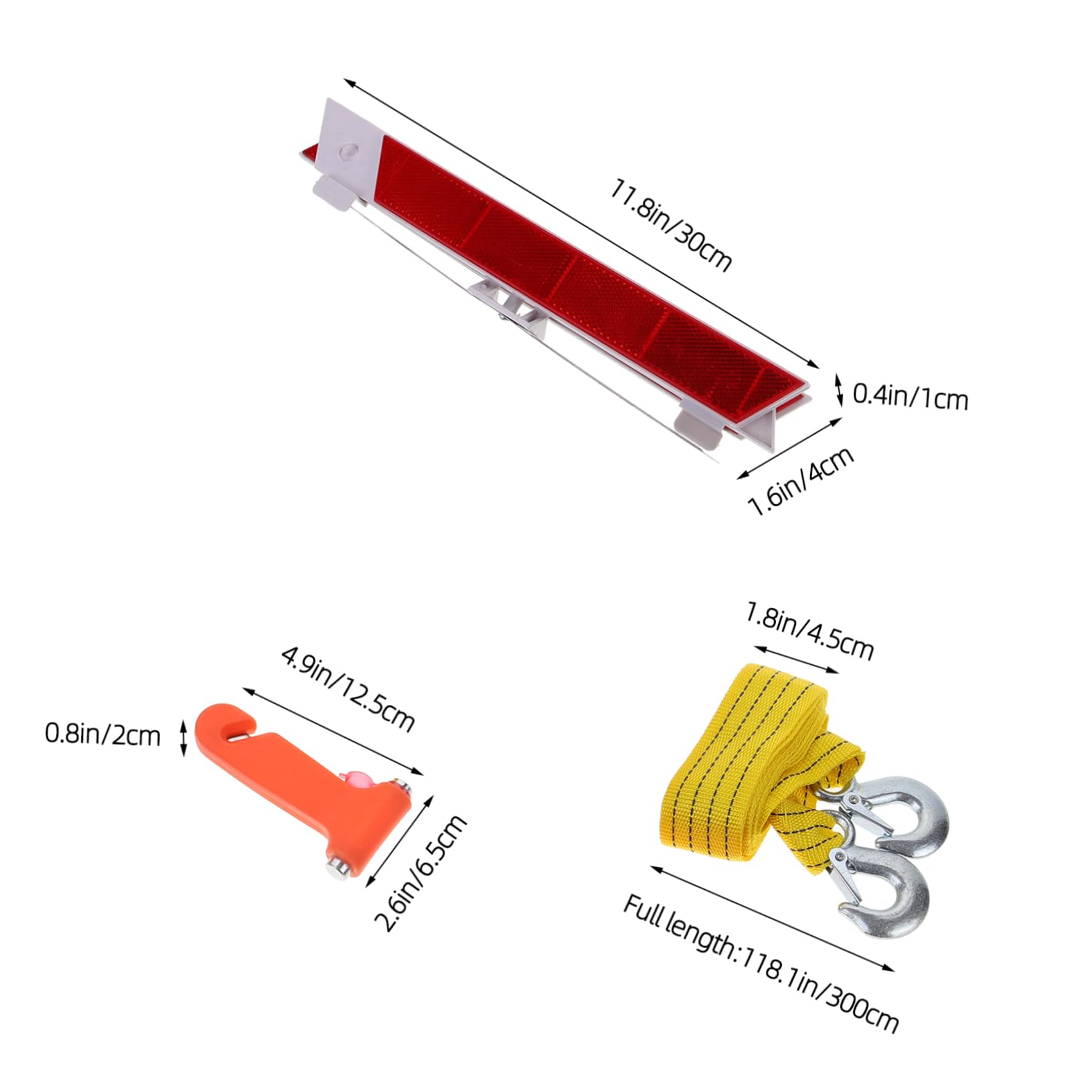 Kit di Emergenza per Auto, Set, Assistenza Stradale Completa, Facile da Usare, per Ispezioni del Veicolo, Attrezzi e Attrezzature per Auto