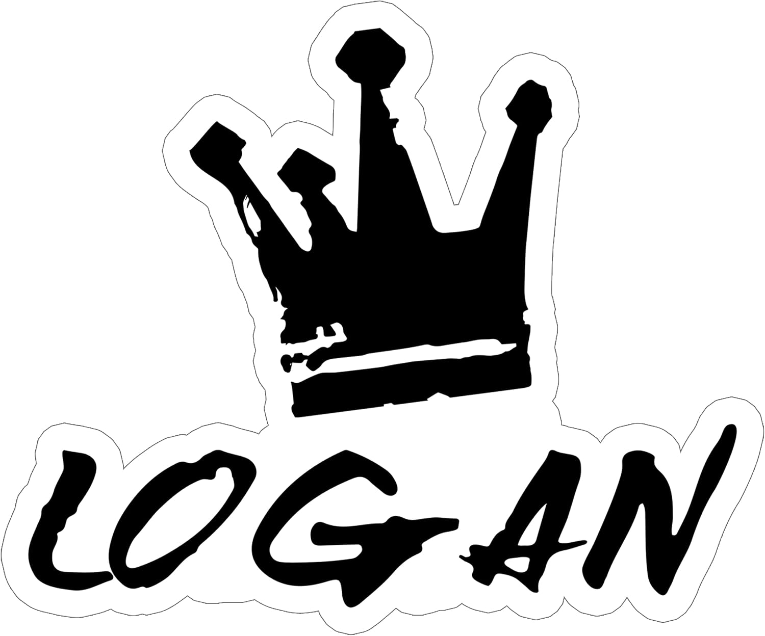 Logan Name Waterproof Vinyl Sticker 4 Inch Decal