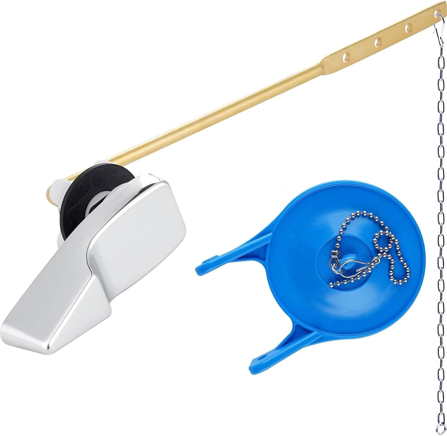 Hygie Rinse Universal Toilet Handle and 3in Toilet Flappers Replacement