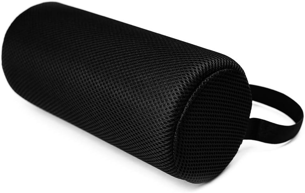 Firm Lumbar Roll by Supreme Viking - Cushion Pillow for Lower Back Support - Early Compliance for Orthopedic Pain Relief and Improving Posture - Adjustable Strap to fit Cars & Office Chairs