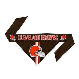 Littlearth Cleveland Browns Reversible NFL Pet Bandana, Medium