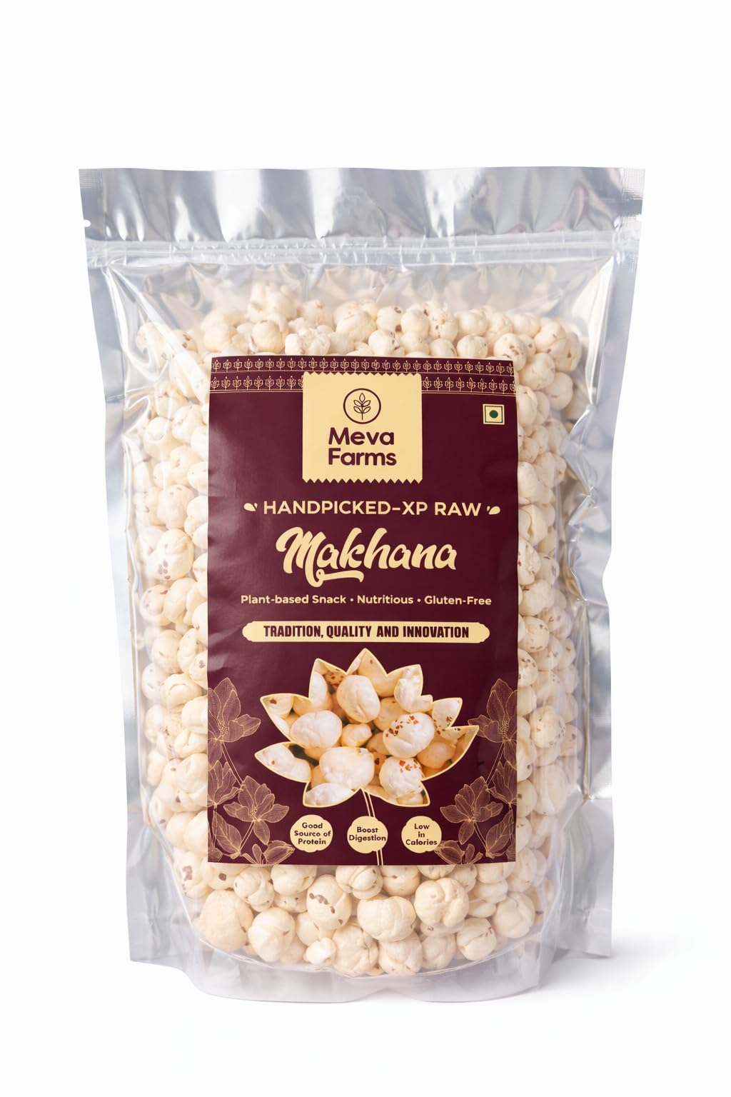 Meva Farms Handpicked Raw Makhana 250g | 6 & 7 Suta Fox Nuts | Large & Jumbo Size | Premium Grade | 100% Natural, Gluten-Free & High Protein | Crunchy Lotus Seeds for Fasting, Weight Management & Digestion | No Preservatives, Hygienically Packed-image-18