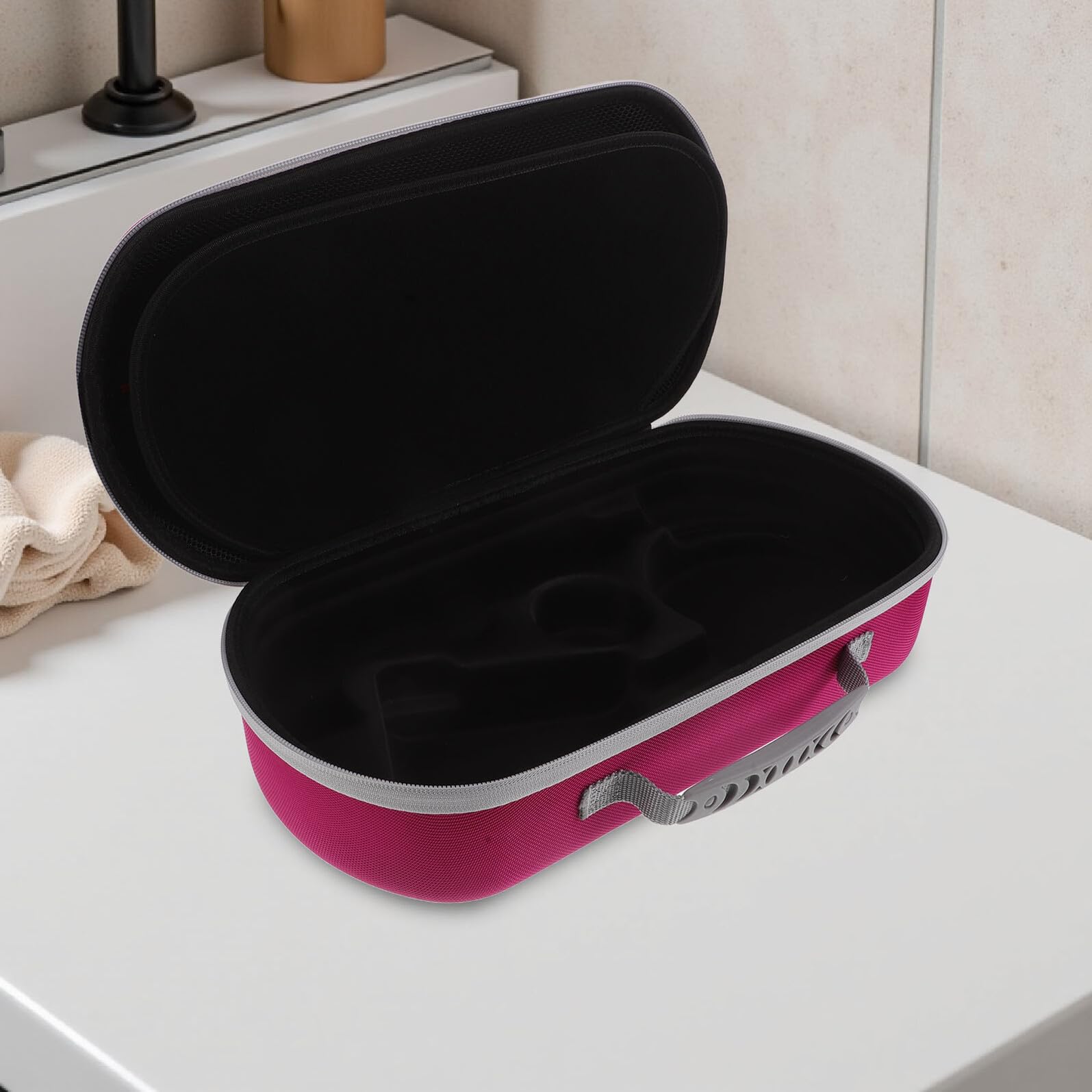 MAGICLULU Tragetasche für Haartrockner Klein mit Zubehörfach für Reisen und Salon Kompatibel mit Dyson Hd17