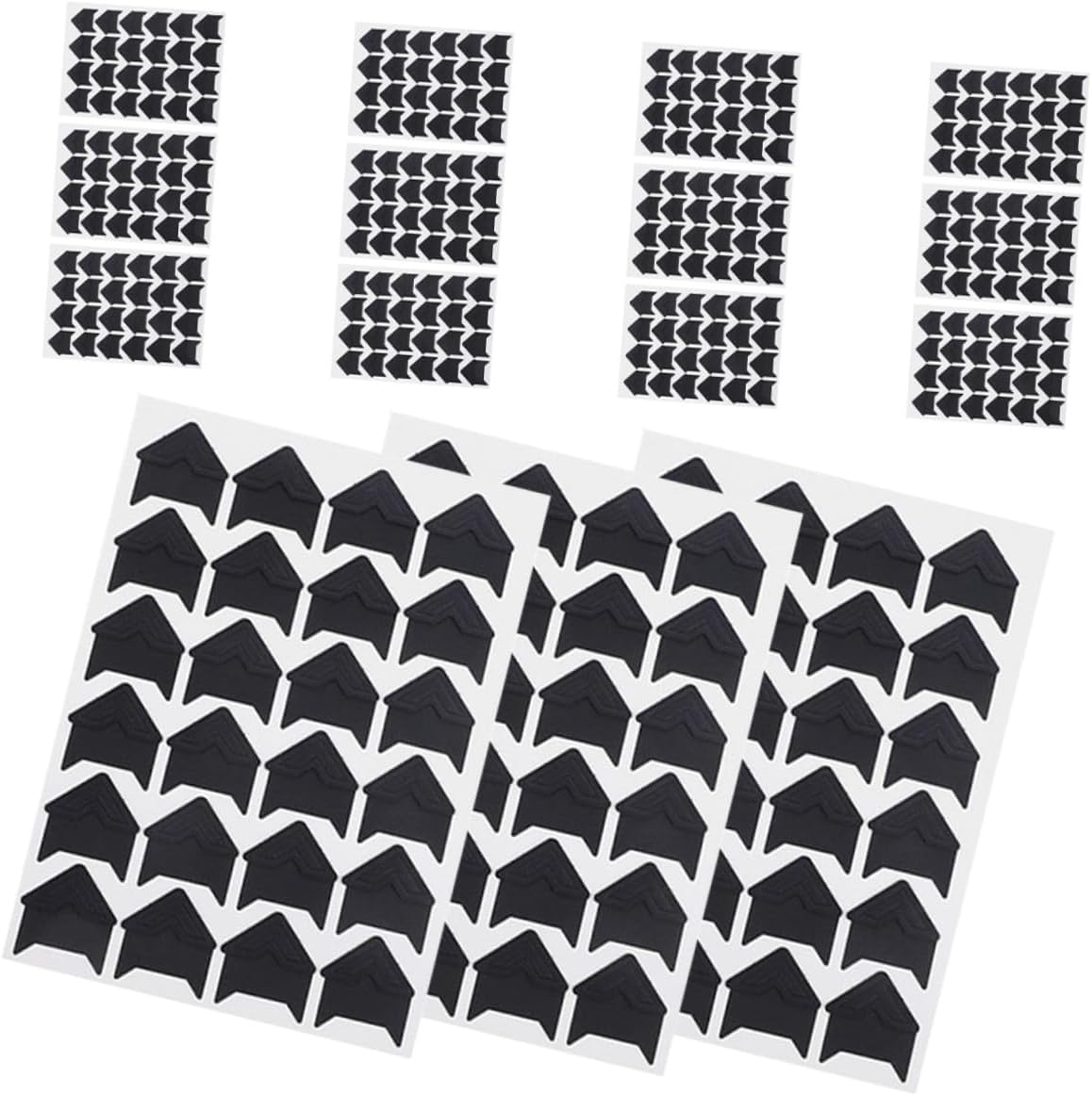 WESIEVYA Black Photo Corner Stickers 24pcs Self-Adhesive Scrapbooking Photo Mounting Corners for DIY Albums, Memory Books, and Diary Craft Decoration