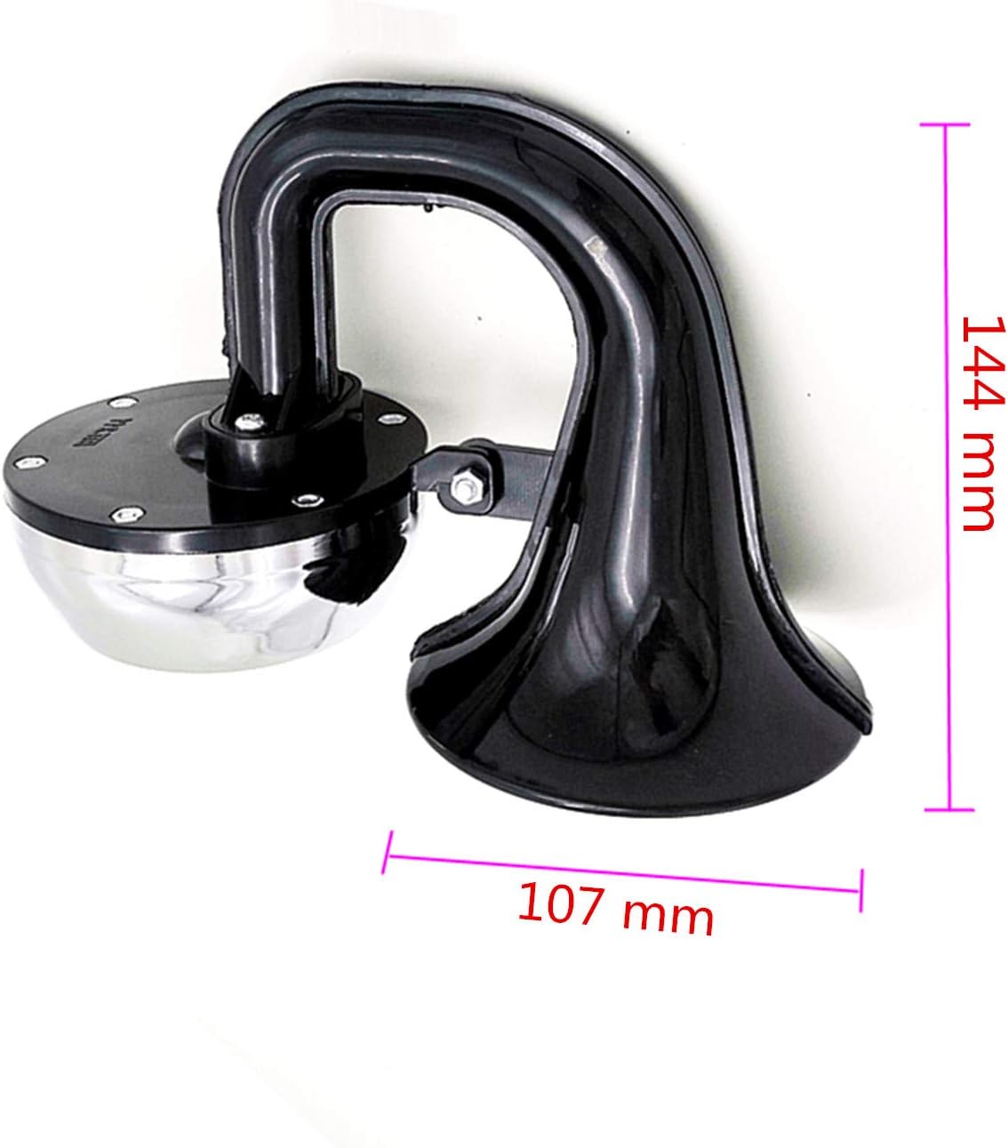 Car Electric Horn 150db Car Horn Truck Horn Black Electric Snail Horn Electric control horn whistle horn Super Loud horn for Any 12V Vehicles Trucks Lorrys Trains Boats Motorcycle Cars et