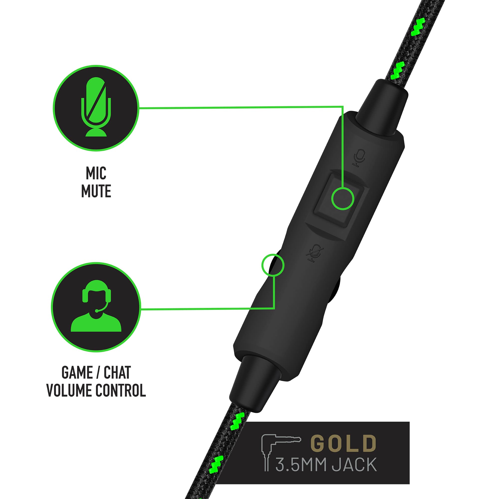 Stealth C6-100 Gaming Headset Neon Green Digital Camo, Multi-Plattform kompatibel mit XBox One, Serie S/X, PS4/5, Handy und Tablet mit leistungsstarken 40-mm-Lautsprechern, 3.5-mm-Klinkenstecker