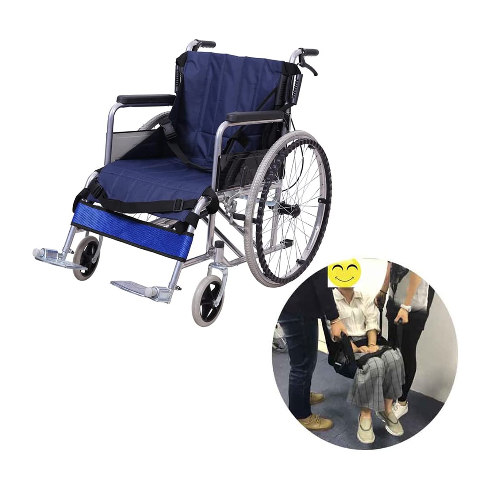 Tablas de Transferencia Elevador de Pacientes Tabla Deslizante para escaleras Silla de evacuación de Emergencia Cinturón para Silla de Ruedas Elevador médico Bandas de elevación pa