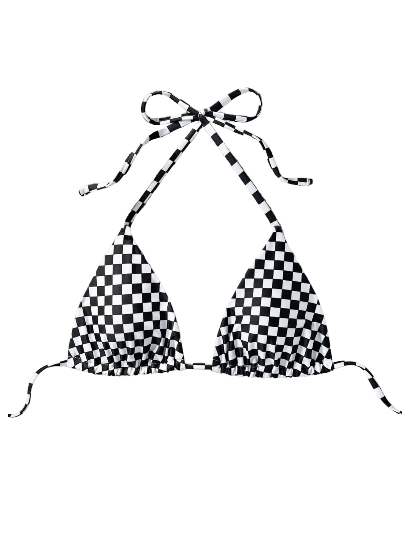 Bikini Triangle à Carreaux Idéal pour Vos Journées Plage et Bronzage Optimisé - 4