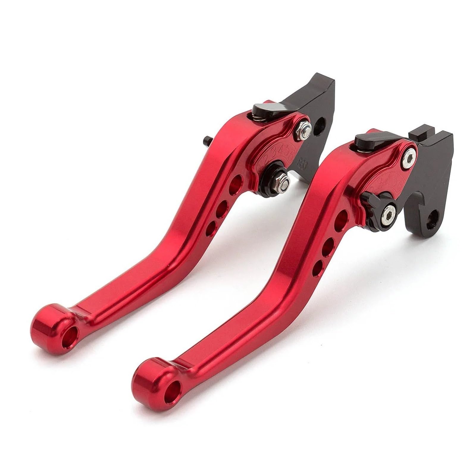 Bskwaq 147Mm Red Motorcycle Brake Clutch Levers For Vespa Px Disc Models For Lml 125 150 200 Star Px125 Px150 Front Rear Durm Adjustable Motorcycle Brake Clutch Levers
