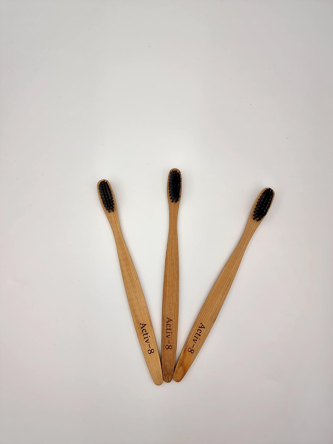 3 Pack of Eco-Friendly Charcoal Bamboo Toothbrushes l Natural Bamboo l Biodegradable Handle, BPA Free Soft Bristles - Image 3