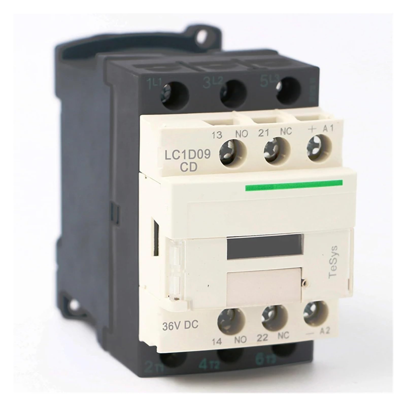 QRUYHBAJU LC1D09CD DC electromagnetic contactor 3P 3NO LC1-D09CD 9A 36V DC Coil