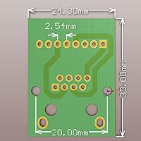 Vista 2 de 2 unids RJ45 8Pin Ethernet Dual Hembra Terminal Breakout Board,0.100 in Pitch Tornillo Conector Junta Blindada Adaptador Terminal de Red