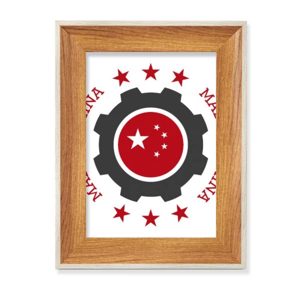 Cadre de Photo en Bois Chinois Rouges d'Art et Finition Prestige