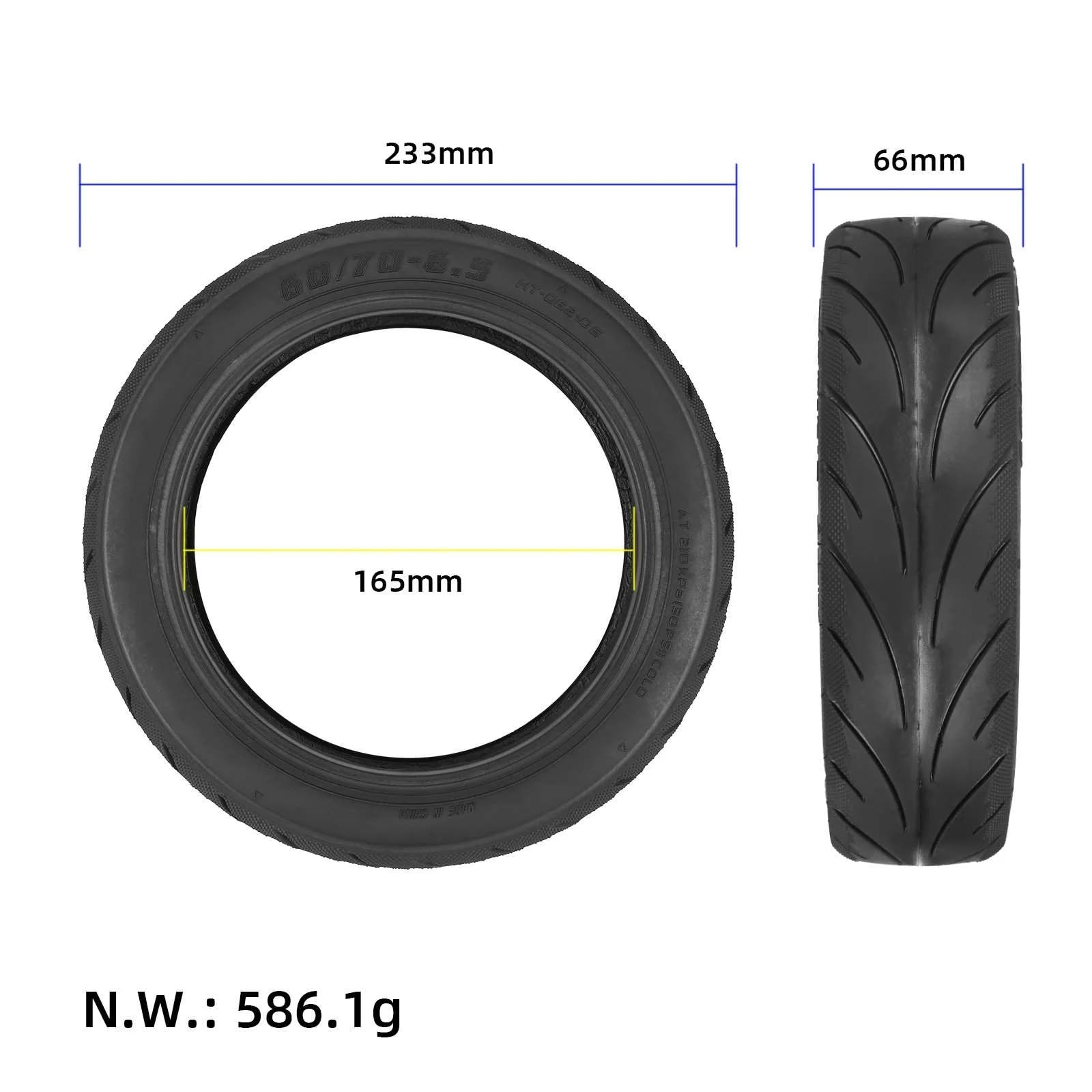 Pneu extérieur et intérieur 60/70-6,5 pour Segway-Ninebot F2 Pro D, E3 ProD, Xiaomi 4 Pro Gen2, Ninebot Max G30, G30D, G30D2, Xiaomi 5/5 Pro/5 Max, accessoires de scooter électrique, roues de rechange