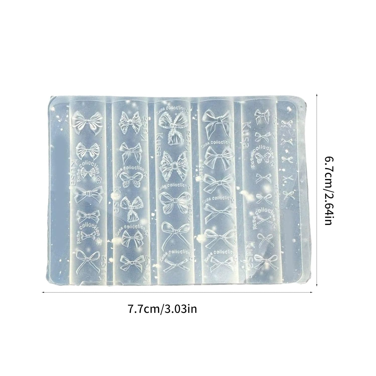 Bowknot Nails Art Mold Silicone Manicure Tool with Easy Demolding Feature for Home Salon Design Quick Nail Sculpture Mold