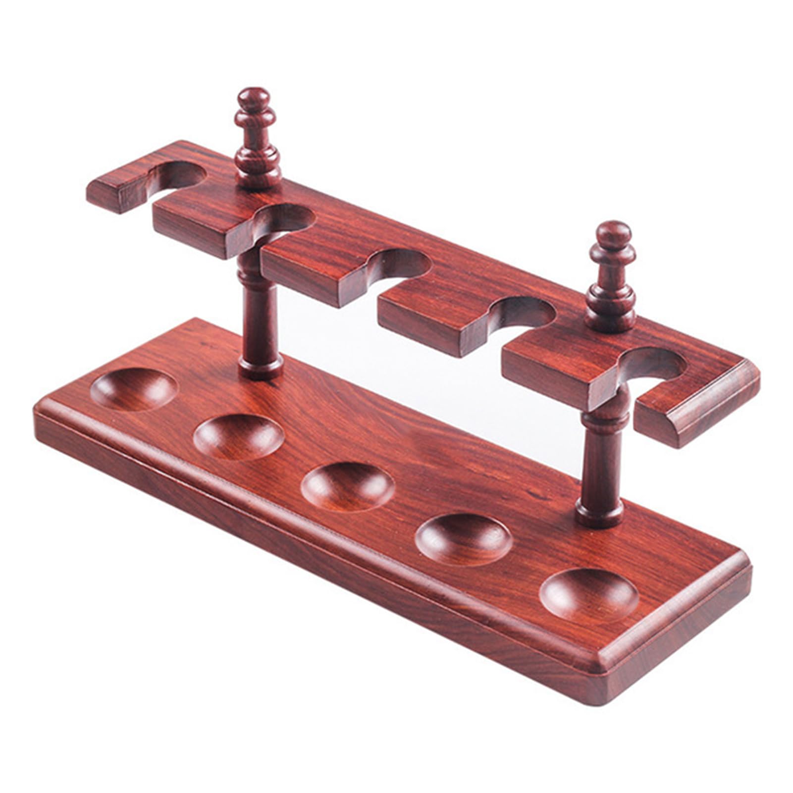 Présentoir amovible de pipes à tabac : support en bois pour 5 pipes de collection traditionnelles