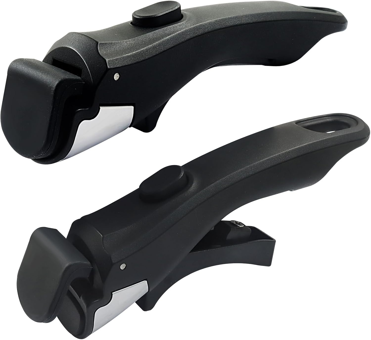 2pcs Removable Pot Handles, Black, 7.5" | Heat-Resistant, Detachable Replacement Handle, Universal Fits for All Cookware Pans & Pots