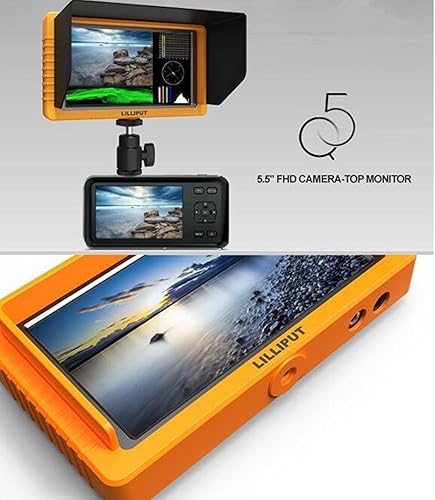 Miniatura 5 de Lilliput Monitor de campo Q55.5" FHD 1920x 1080SDI y de conversión de HDMI Cruz camera-top Monitor IPS visualización de la carcasa de metal para