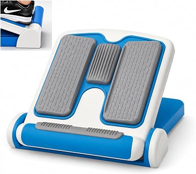 Physioworx Adjustable Slant Board - Multi-Use Calf Stretcher Board and Plantar Fasciitis Treatment - Use at Home for Foot & Achilles Stretching and loosening Tight Hamstrings