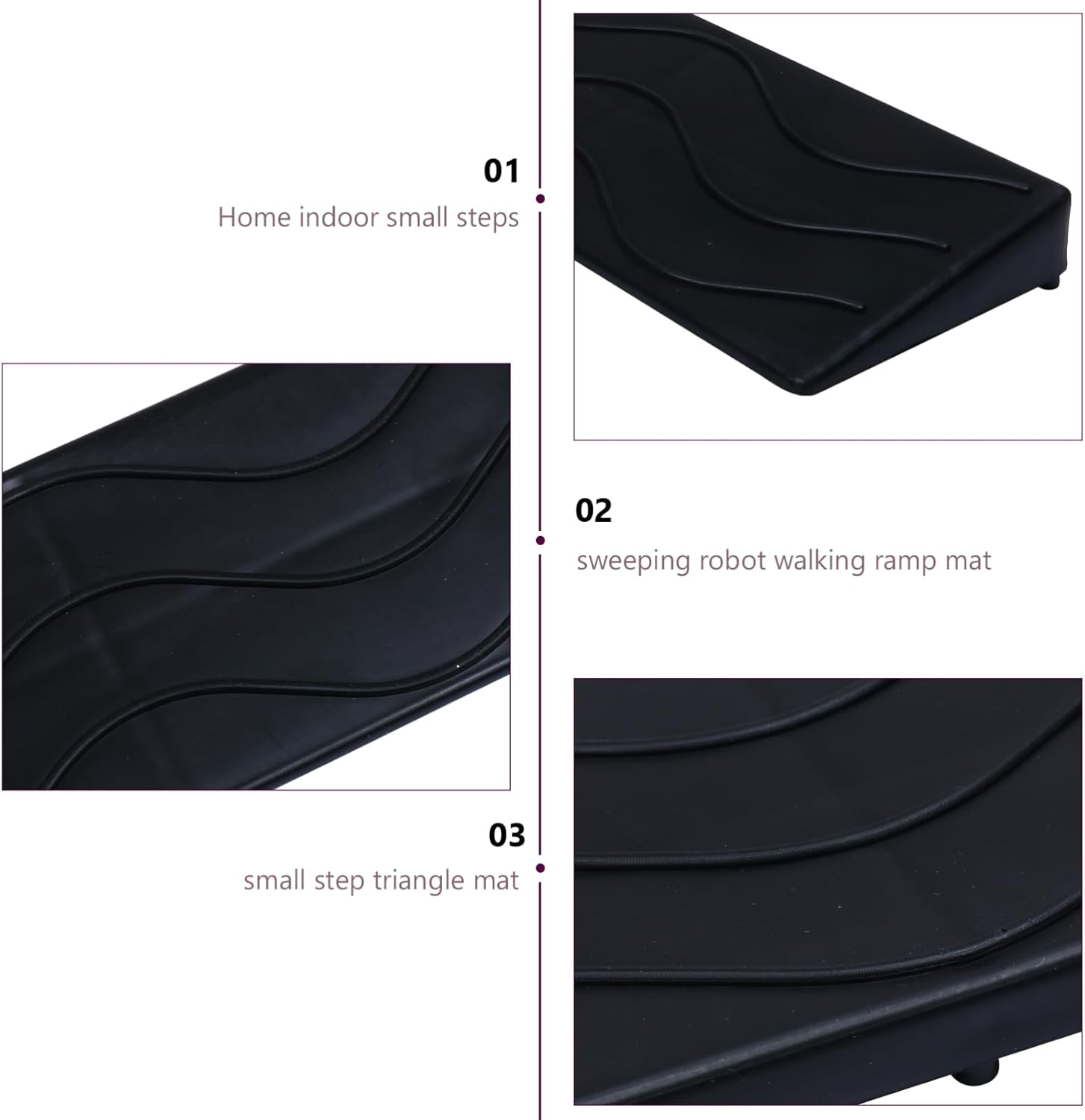 VALICLUD 1pc Non- Ramp Cushion for Indoor Sweeping Heavy Duty Loading Mat Thick Ramp for Easy Climbing Over Door Thresholds and Steps