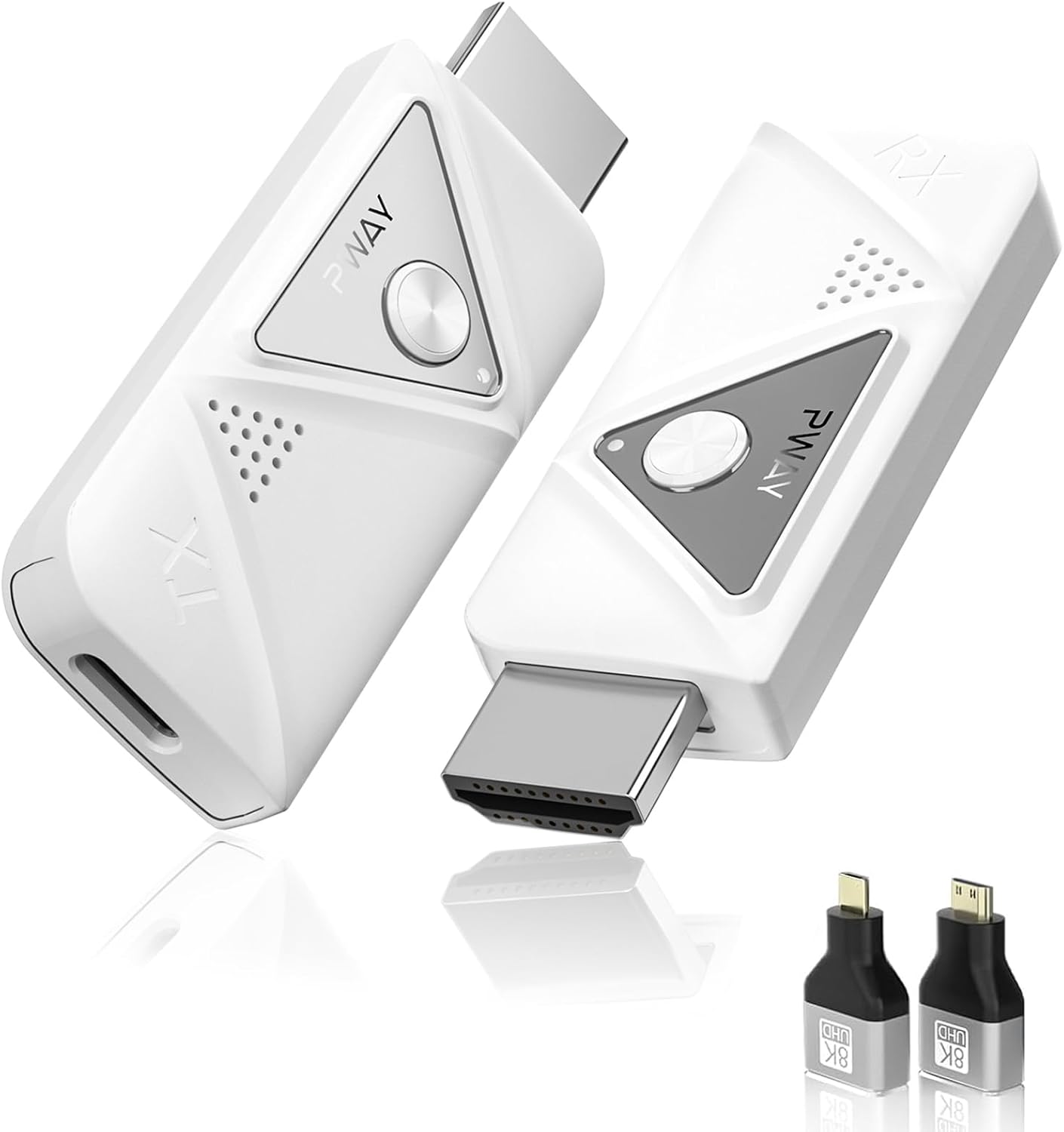 Wireless HDMI Compact Expansion Mode 4 Devices Expandable Convenient Storage Wireless Transmitter and Receiver Set HDMI Wireless 50m Stable Transmission Distance 1080P/5Ghz WIFI & No Setup Required