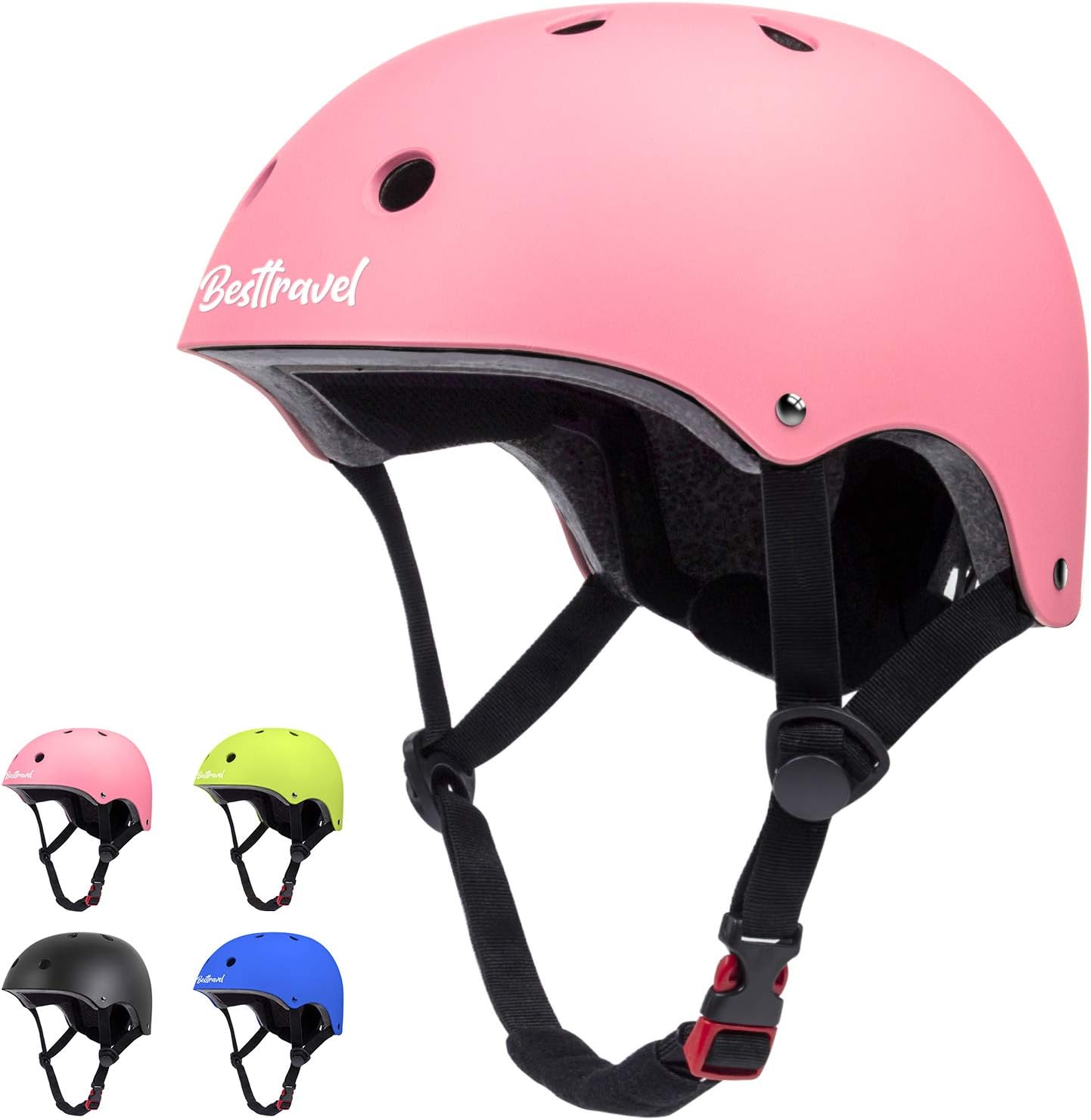 Besttravel Kids Helmet, Toddler Helmet Adjustable Toddler Bike Helmet Ages 3-8 Years Old Boys Girls Multi-Sports Safety