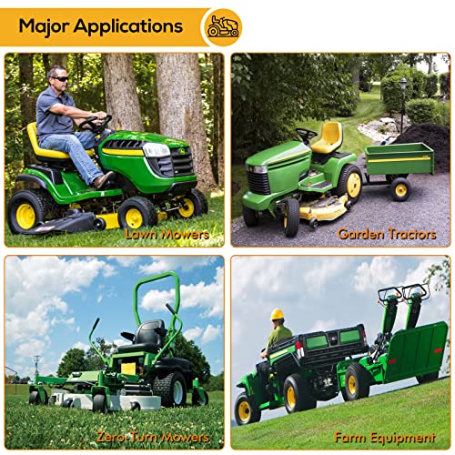 Weize 13X5.00-6 Lawn Mower Tire With Wheel And Tube, 13X5-6 Tractor Turf Tire, 3" Centered Hub, 3/4" Bushing, 300Lbs Capacity, Set Of 2 (Fit Tb30R / Pb301 / Rzt L54, Not Fit 915B. Ztr) #TOP6