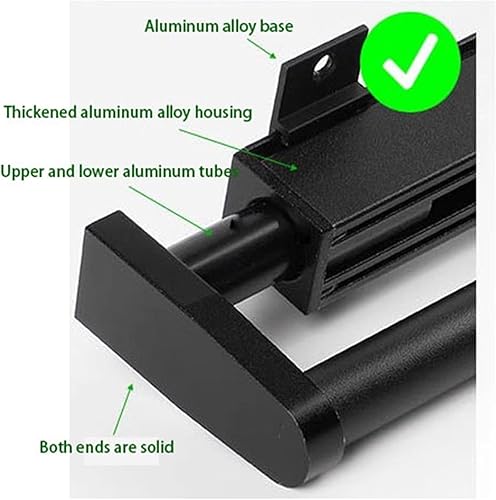 Miniatura 4 de Barra de armario de alta resistencia extraíble, barandilla de ropa de armario con acabado negro para cajones de pantalones, 2429343944495423.2 in