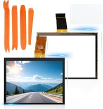 8.4 Inches Touch Screen Glass Replacement for Chrysler 200 300 Cherokee Compass Wrangler Gladiator Challenger Charger Durango Ram 1500 2500 3500 2017-2022 Car Touch Screen Digitizer Radio Navigation Panel Display Glass with Repair Tools