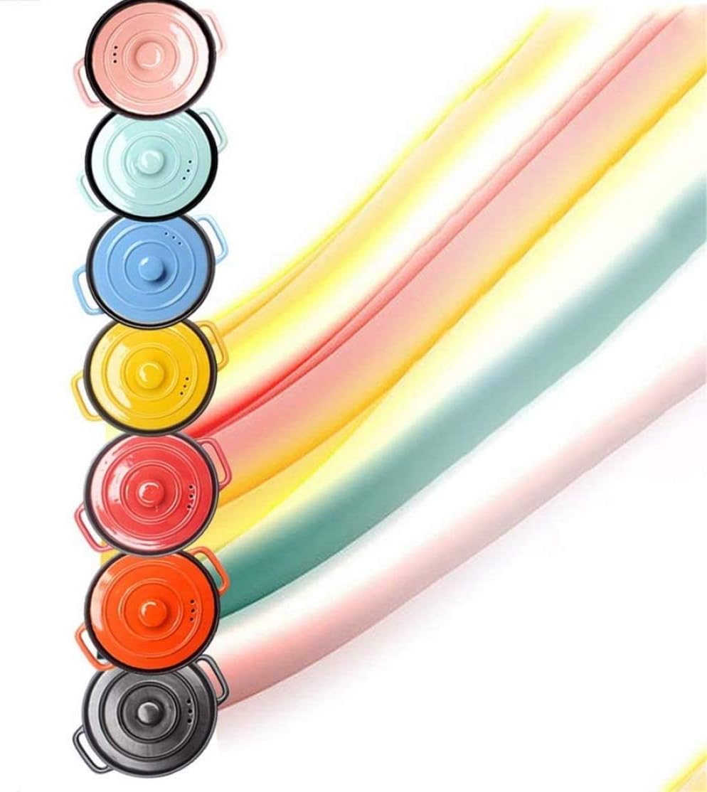 Ceramics Stockpot Chef Classic Cooking Soup Pot Health Cookware Nonstick Pan Home Kitchen or Restaurant Multiple Purposes Gift，with Lid,Induction Cooker is Yellow||3L