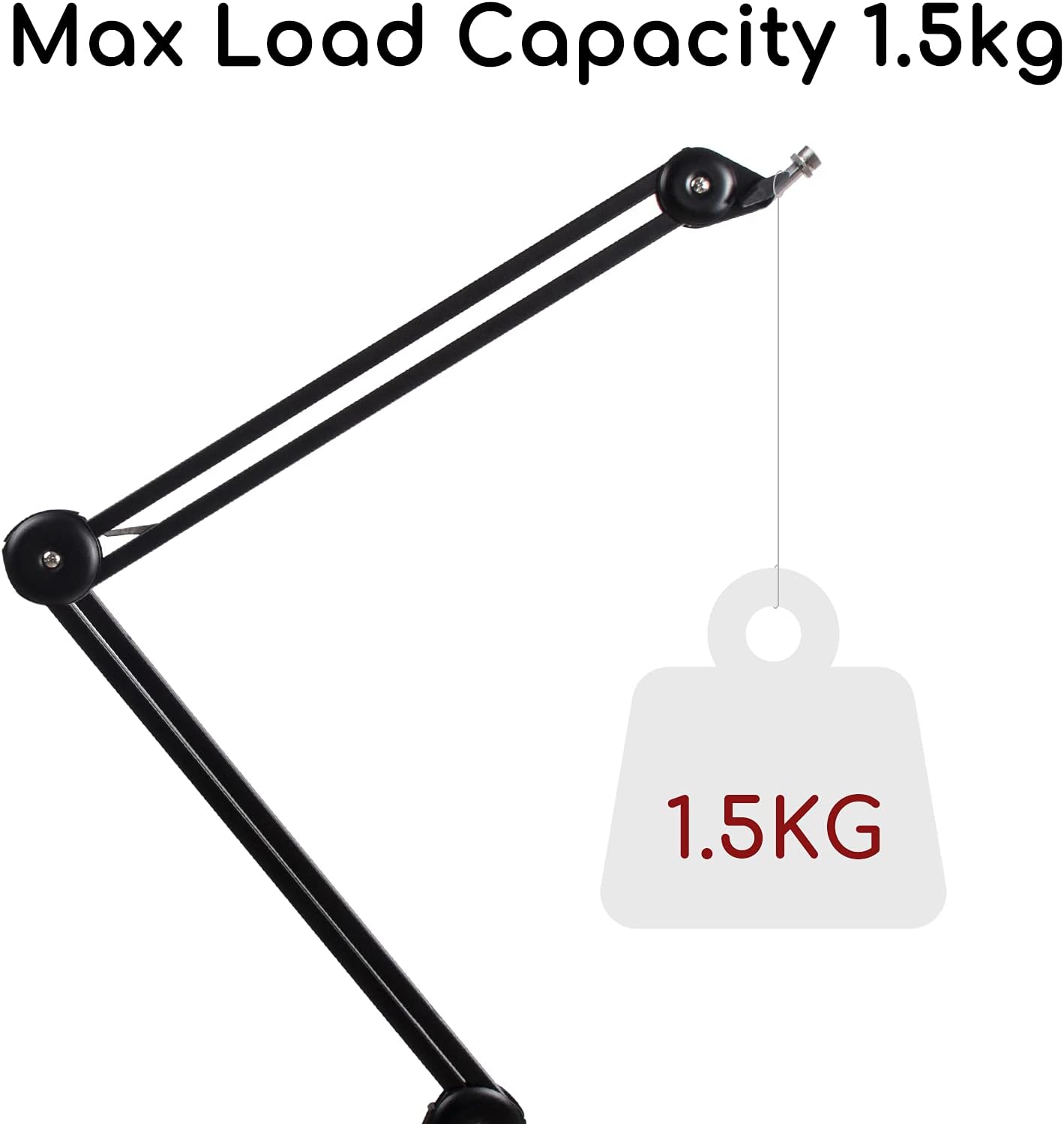 🔥 Heavy Duty Microphone Stand Adjustable Suspension Boom Scissor Mic Arm Stand for Blue Yeti Mic,Radio Broadcasting,Studio Recording,Streaming,Voice-Over Sound Studio