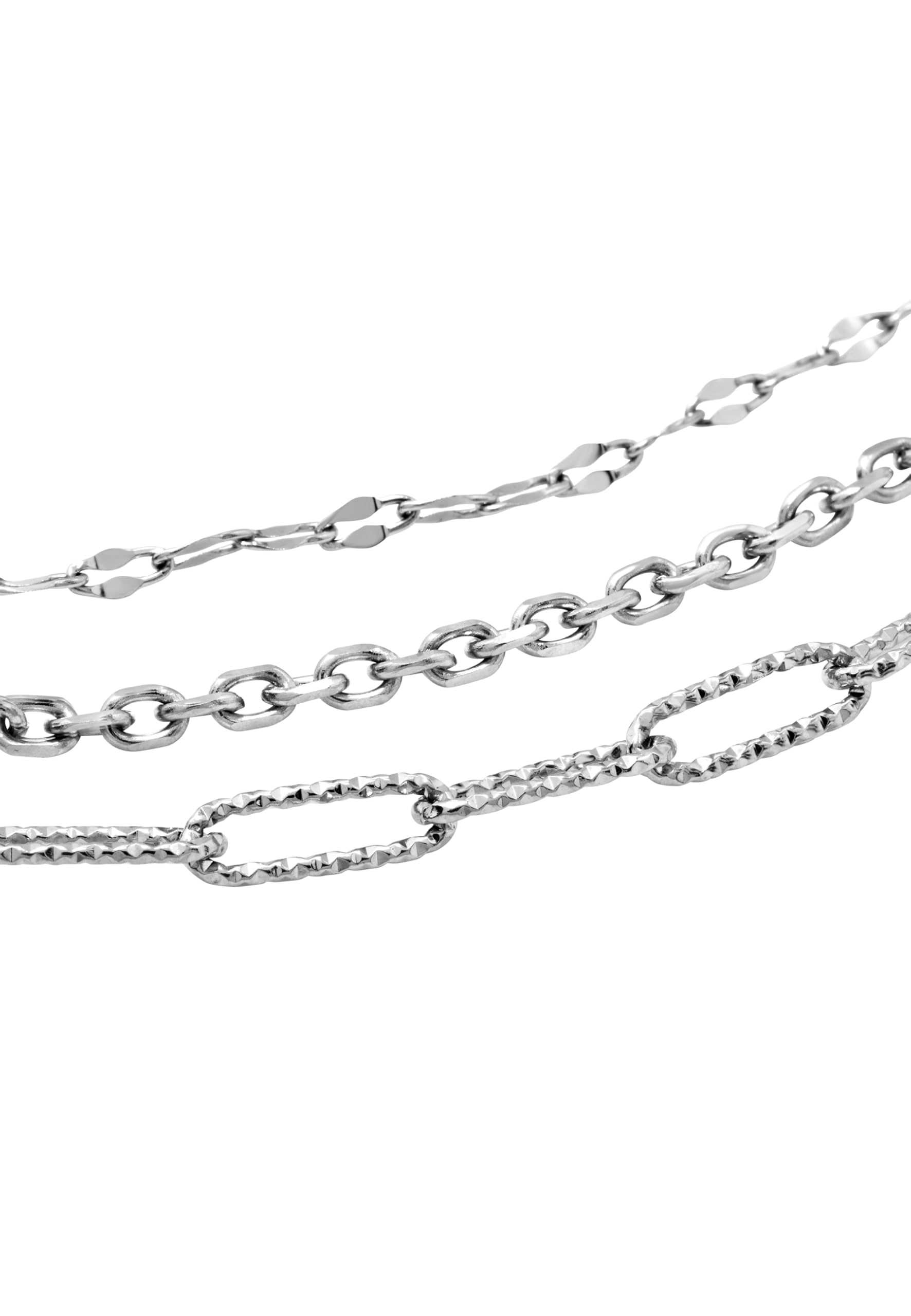Breil, Collezione Magnetica System, Girocollo da Donna in Acciaio, Catena Rettangolare, Catena Sfaccettata, Chiusura Magnetica