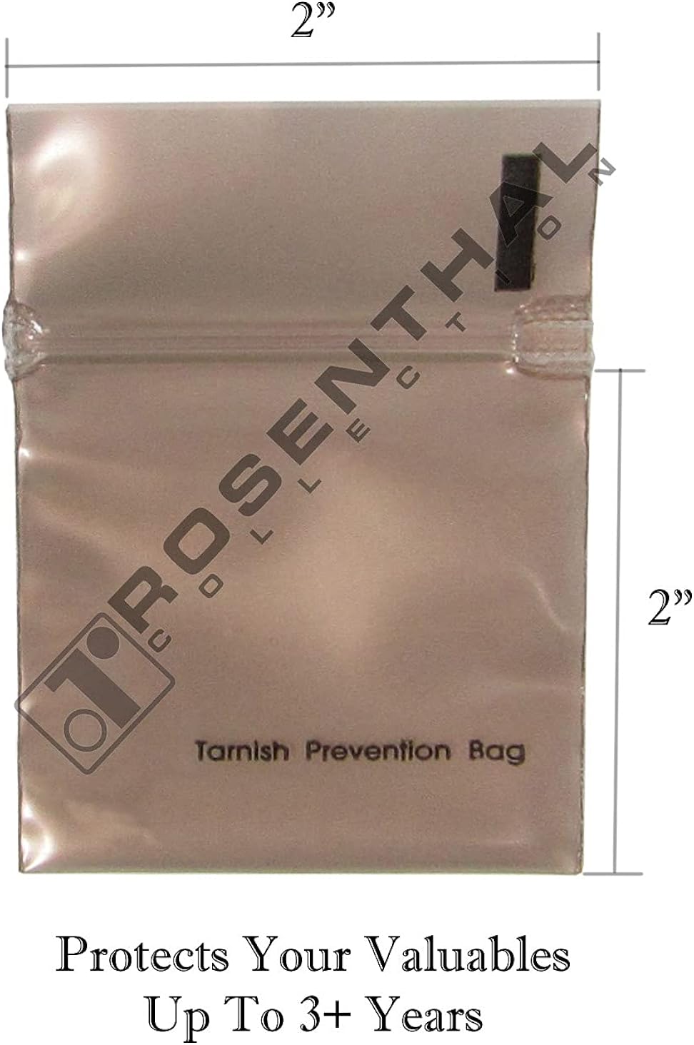 Rosenthal Collection Anti Tarnish Prevention Bags Perfect for Jewelry Storage Pack of 10 (2" x 2") : Health & Household