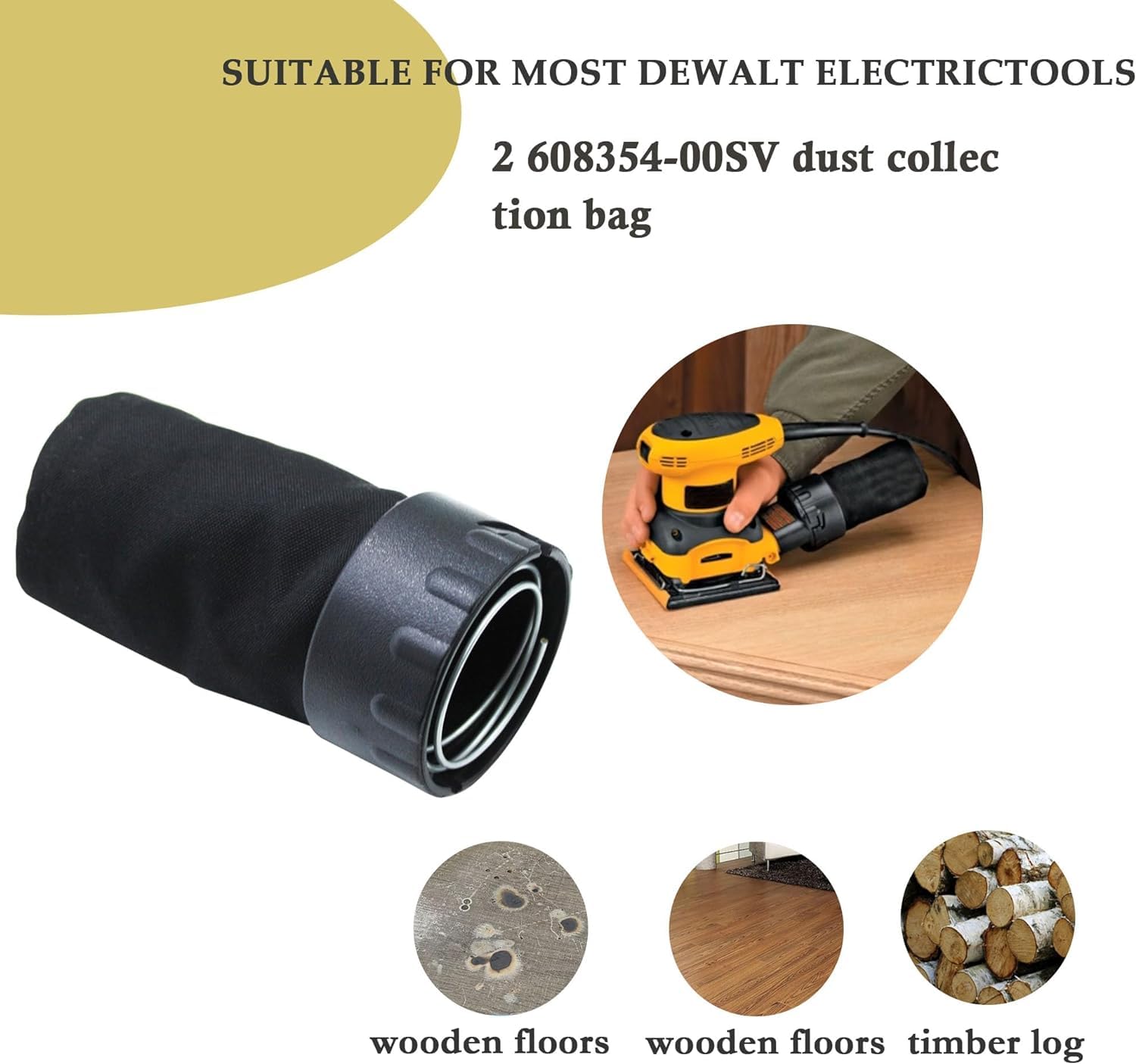 DeWalt Sander Dust Bag Genuine DeWalt OEM Sander Dust Bag – Replacement 608354-00SV Fits D26450, D26451, D26453, DW421, DW423 & More DeWalt Sander Dust Bag Genuine DeWalt OEM Sander Dust Bag – Replacement 608354-00SV Fits D26450, D26451, D26453, DW421, DW423 & More
