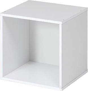 不二貿易(Fujiboeki) キューブボックス オープンラック 幅34.5×奥行29.5×高さ34.5cm ホワイト 収納 カラーボックス 組み合わせ自由 81901
