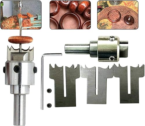 Wooden Thick Ring Maker Set, Steel Wood Bead Drill Bit Household DIY Tools for Making Personalized Wooden Rings, Brilliant Wood Processing, for Wooden Jewelry Making Kit (As Shown)