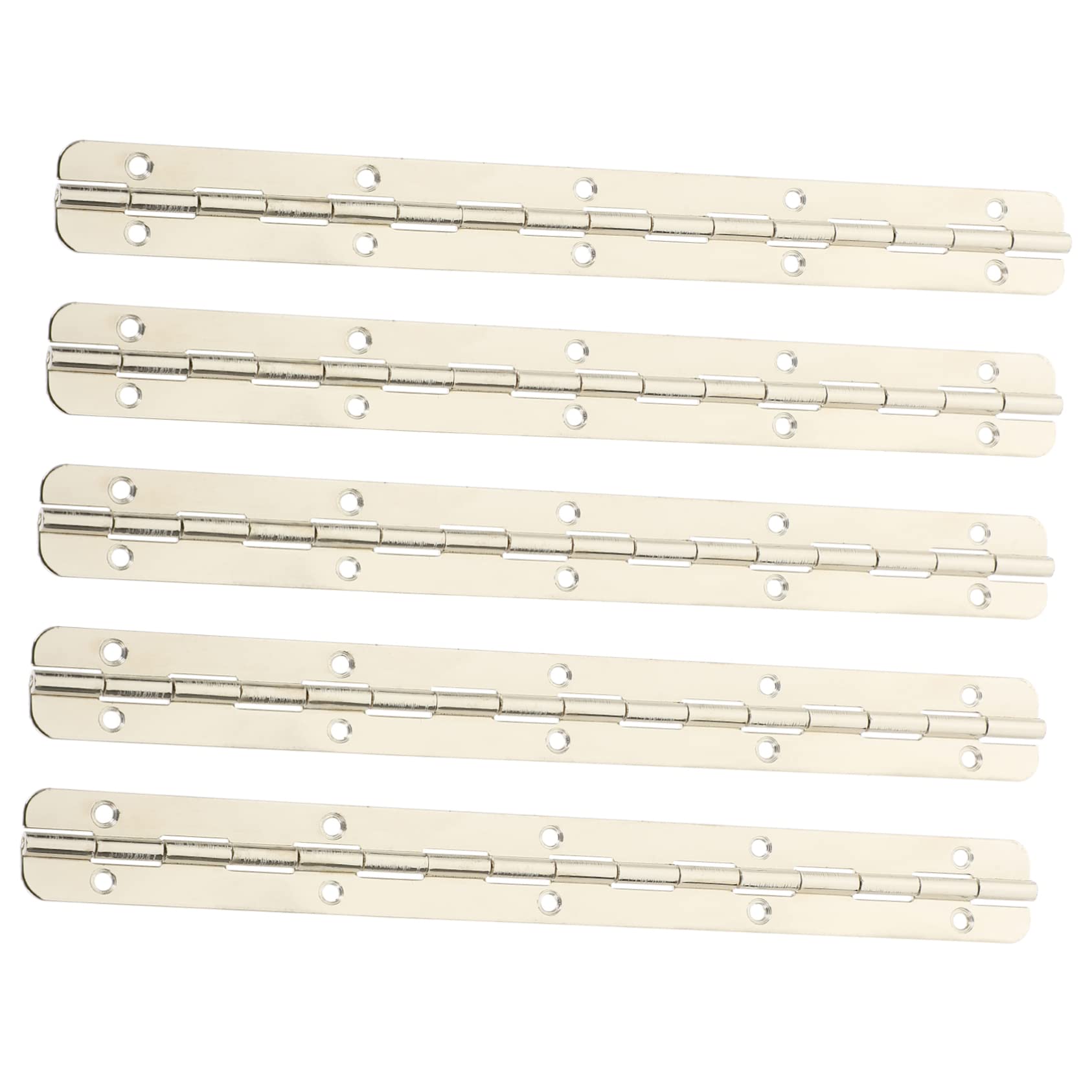 CIYODO Wooden Box Hinge 5pcs Piano Hinge 180 Degree Flush Mount Easy to Cut Strong