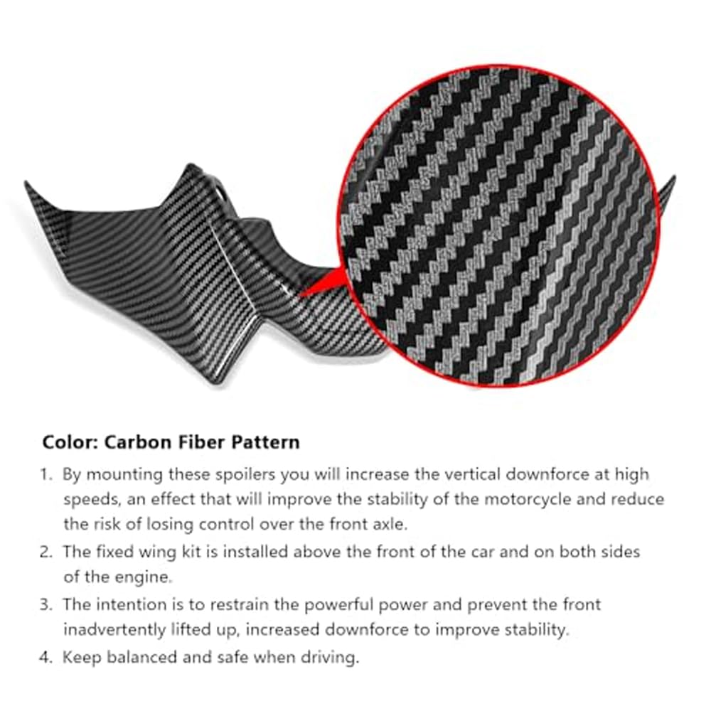 For MT-07 SP MT07 2021-2024Motorcycle Accessories Sport mt07 Downforce Naked Forntal Spoilers Aerodynamic Wing Deflector