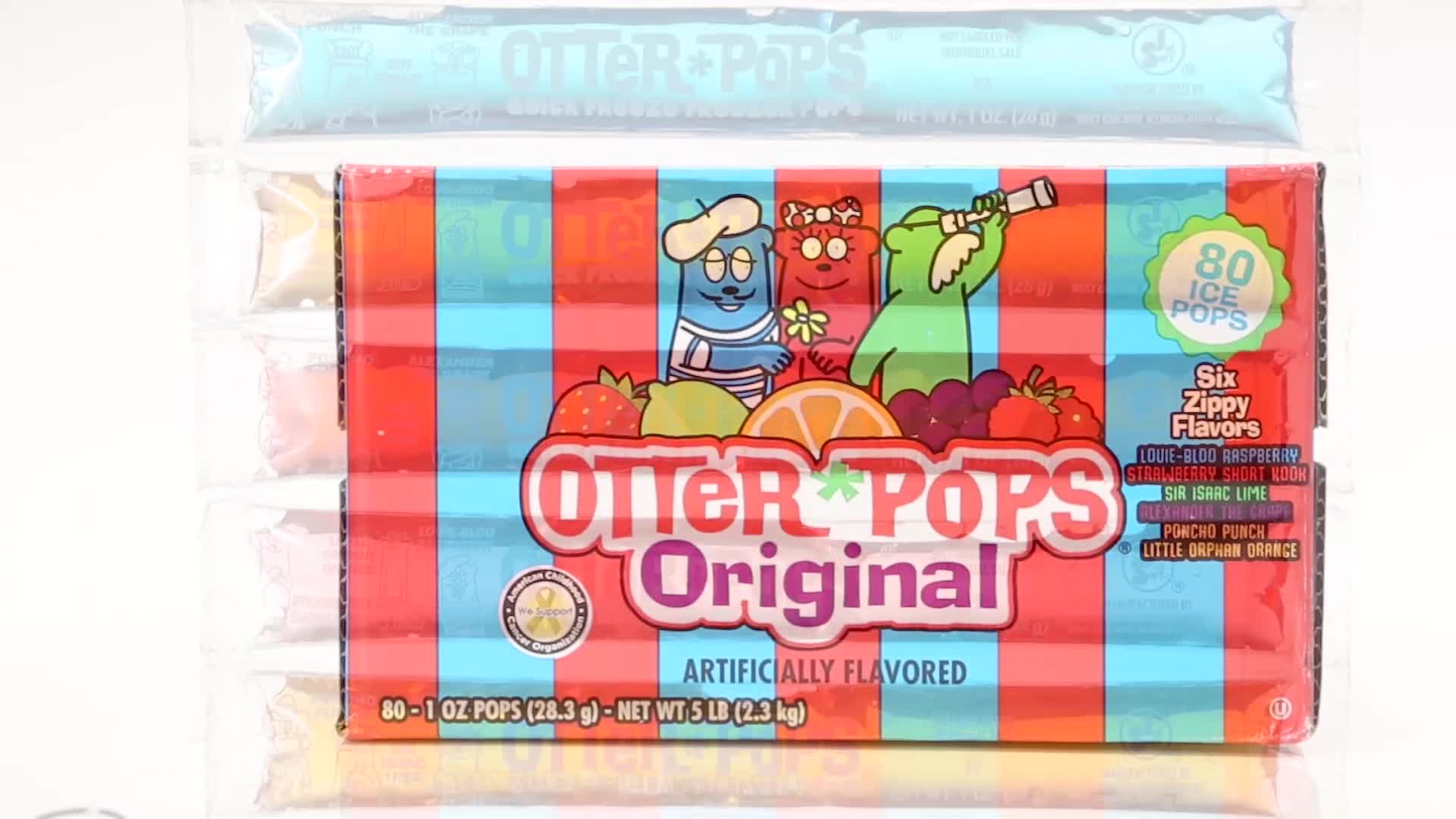 Amazon.com: Otter Pops Freezer Pops, Original Variety Pack, 1oz