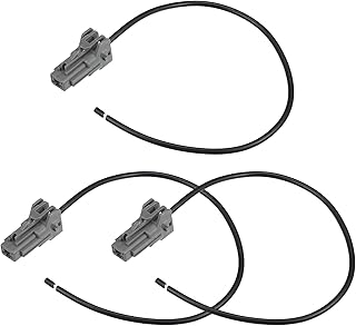 3-Pack Starter Motor Solenoid Connector Pigtail Plug Harness - Compatible with Hyundai Sonata, Elantra, Santa Fe, Tucson & Kia Sorento, Sportage, Optima, Forte