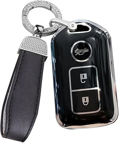 Miniatura 10 de ontto 3-Button Key Fob Case Key Cover Fit for Toyota Camry Corolla Vios Reiz Highlander Crown Prado Yaris Remote Car Key Protection Antiscratched